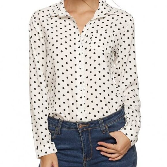 Polka dot blouse - Picture 1 of 2